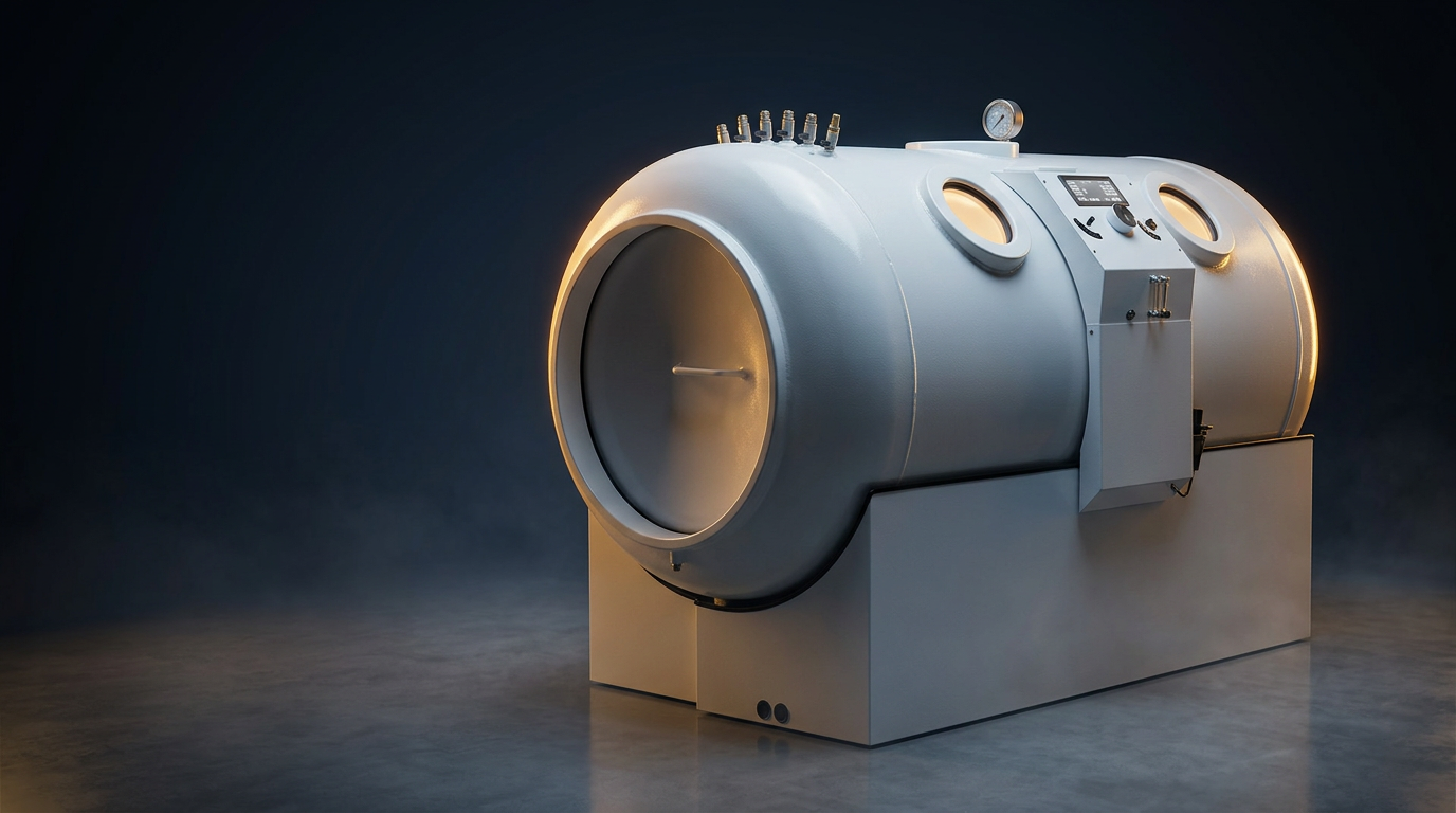 Hard-shell hyperbaric oxygen chamber at ReEnergized Long Beach studio